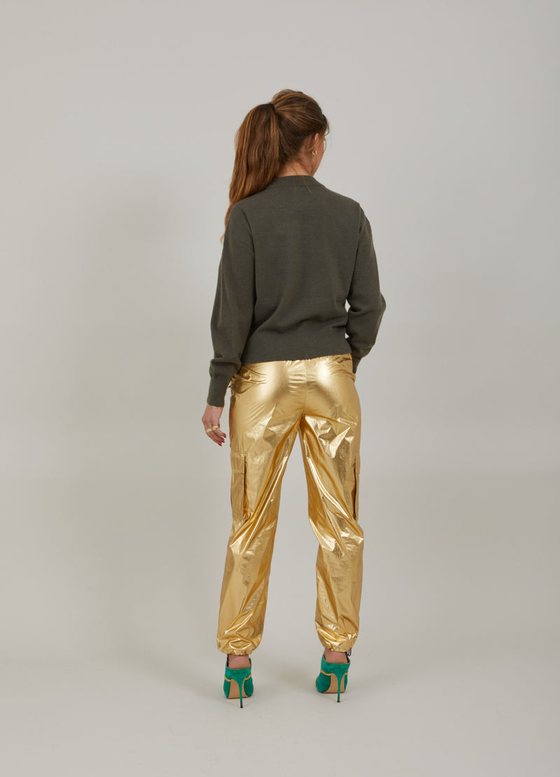 Coster Copenhagen  METALLISCHE CARGOHOSE - SILLE PASSFORM Pants Metallic gold - 786