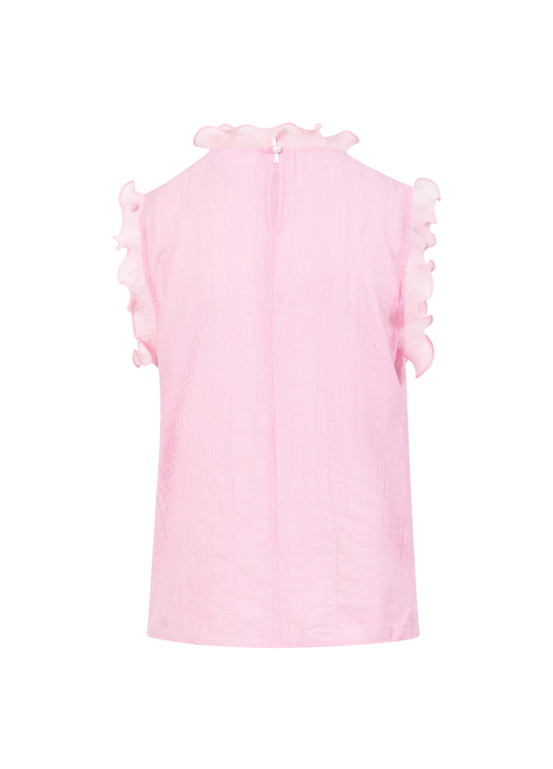 Coster Copenhagen OBERTEIL MIT RÜSCHEN Shirt/Blouse Magenta - 861