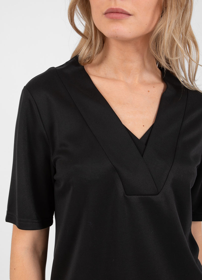 Coster Copenhagen OBERTEIL MIT V-AUSSCHNITT Shirt/Blouse Black - 100