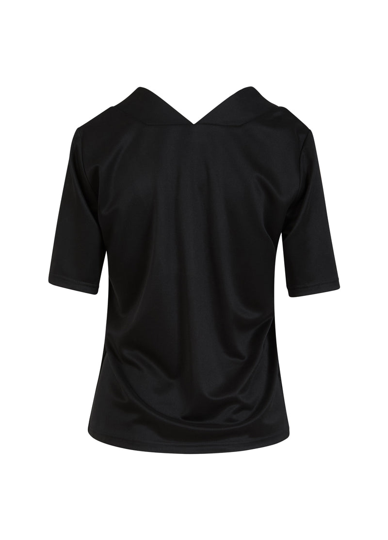 Coster Copenhagen OBERTEIL MIT V-AUSSCHNITT Shirt/Blouse Black - 100