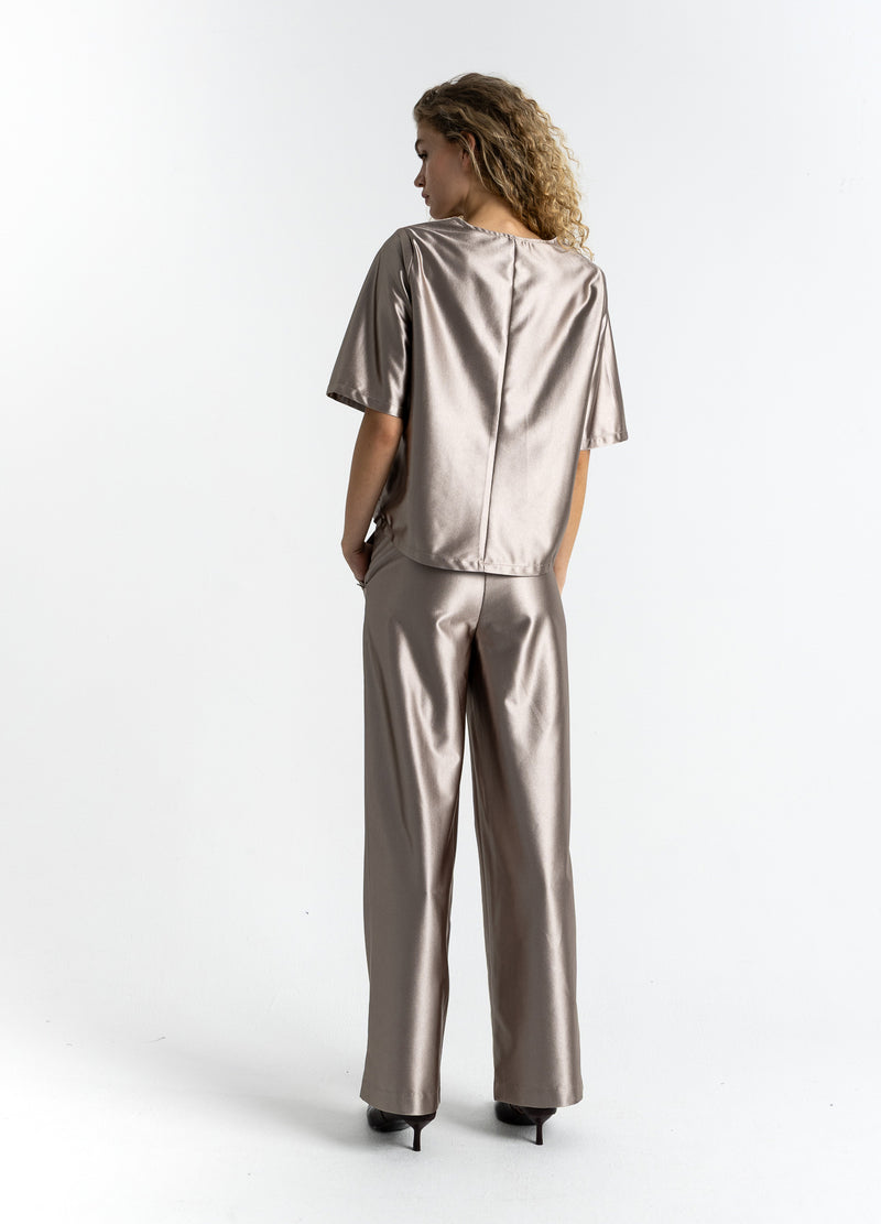 Coster Copenhagen OVERSIZED GLITZER T-SHIRT Shirt/Blouse Champagne - 299
