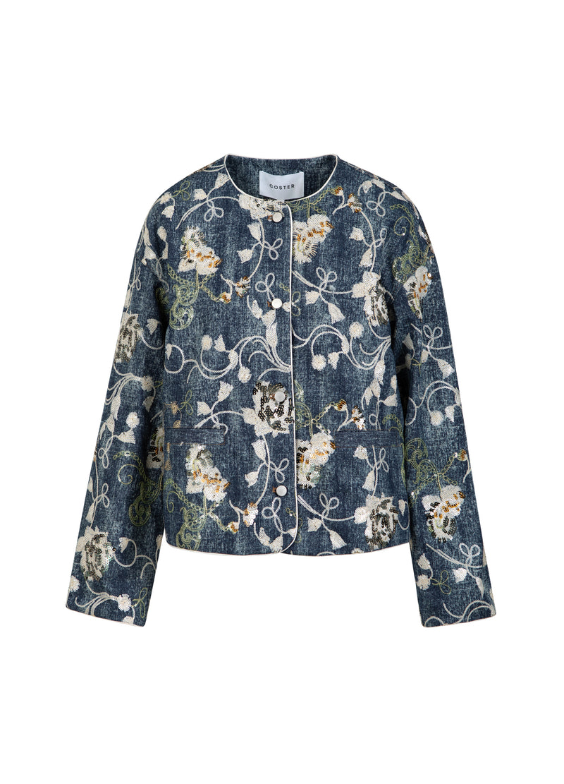 Coster Copenhagen PAILLETTEN JEANSJACKE Blazer Denim sequins - 594