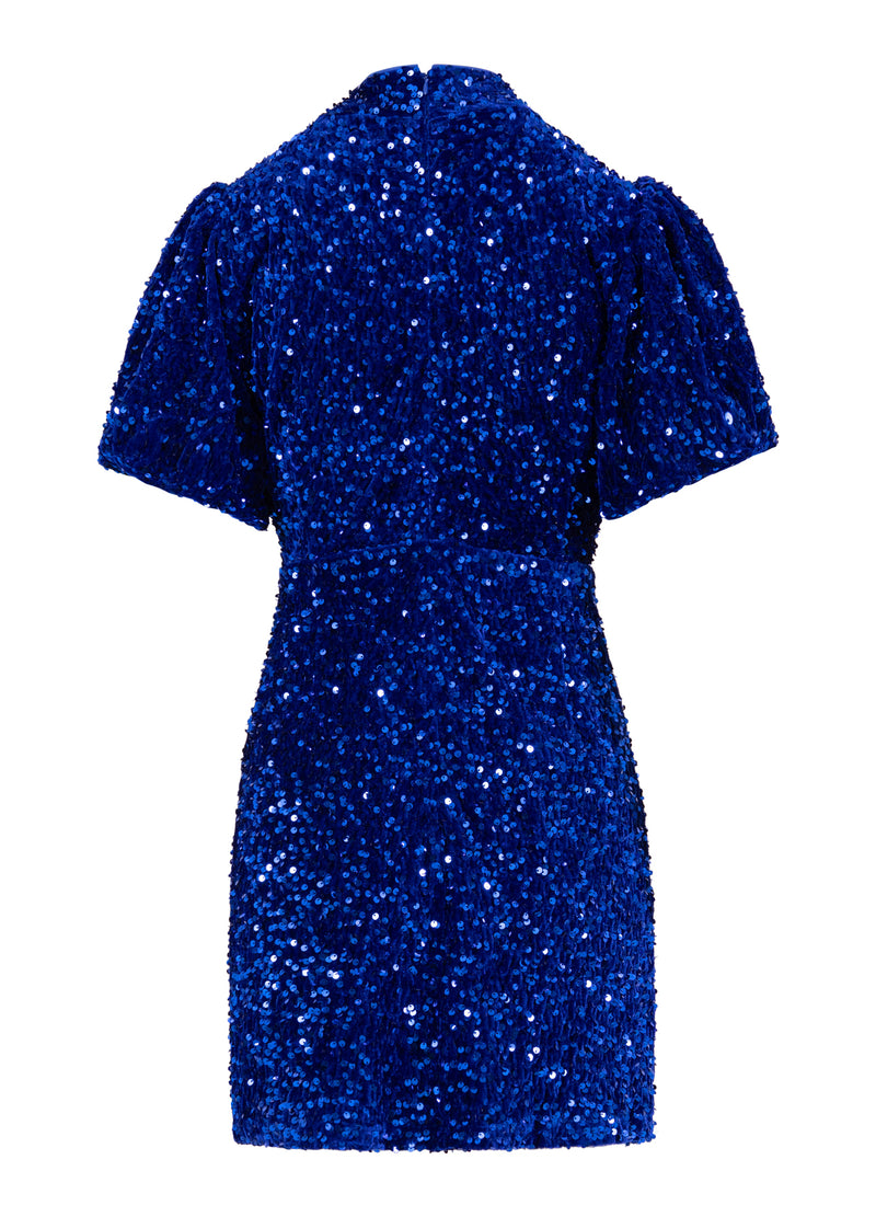 Coster Copenhagen PAILLETTEN KLEID Dress Rich blue - 583