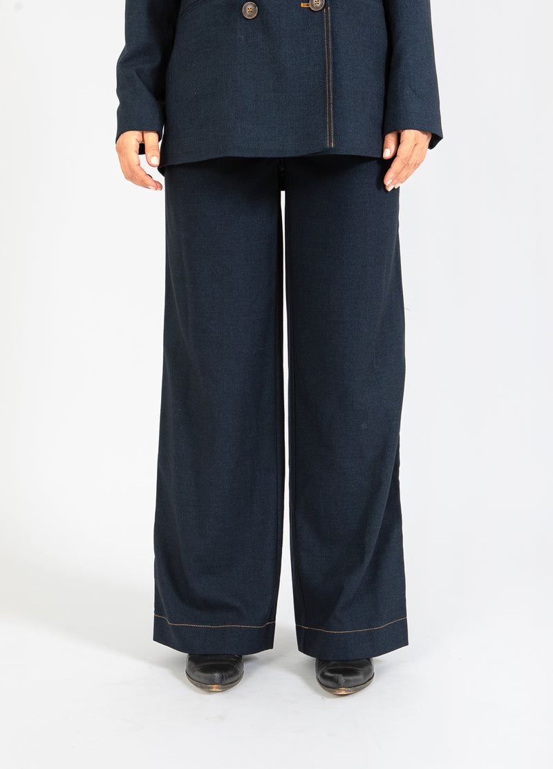 Coster Copenhagen PETRA-HOSE MIT NÄHTEN - PETRA-PASSFORM Pants Night blue - 513