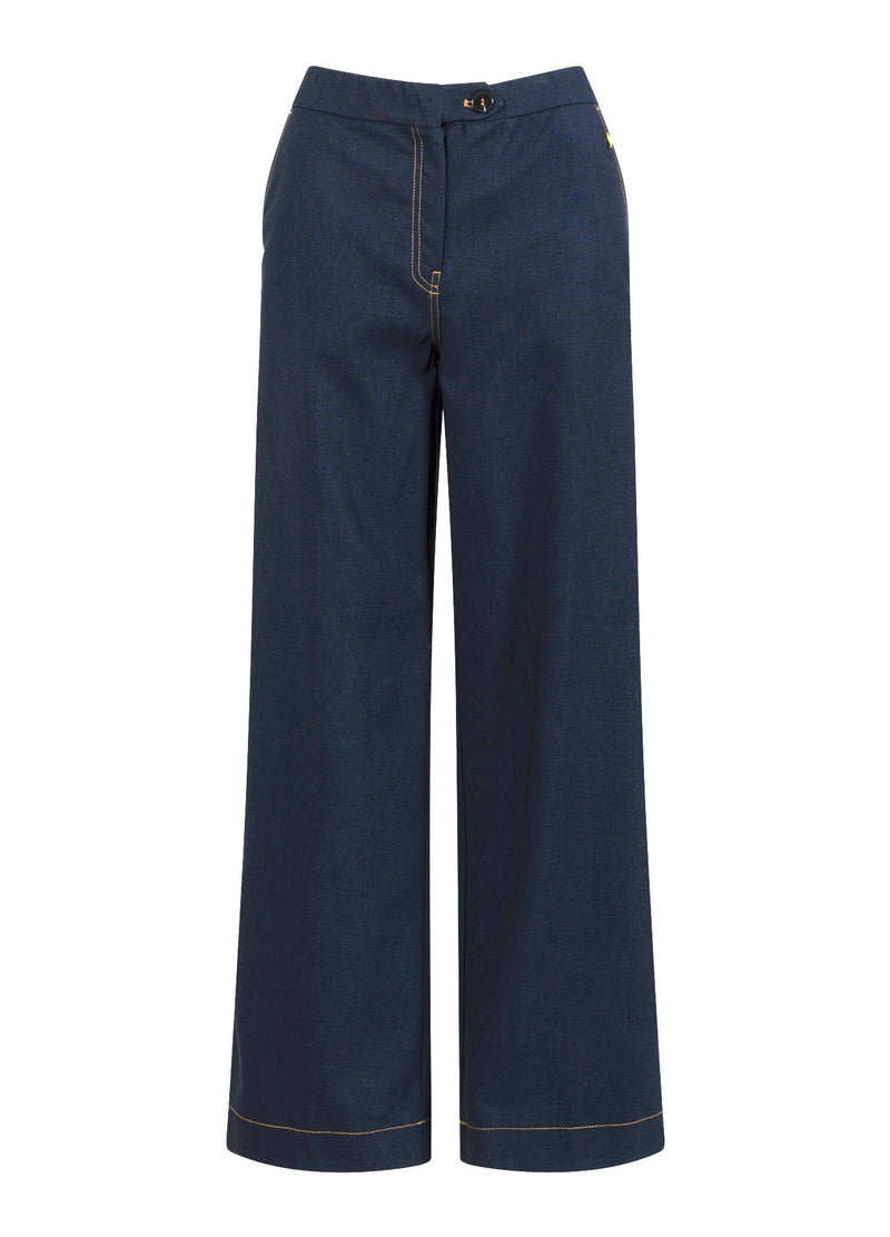 Coster Copenhagen PETRA-HOSE MIT NÄHTEN - PETRA-PASSFORM Pants Night blue - 513