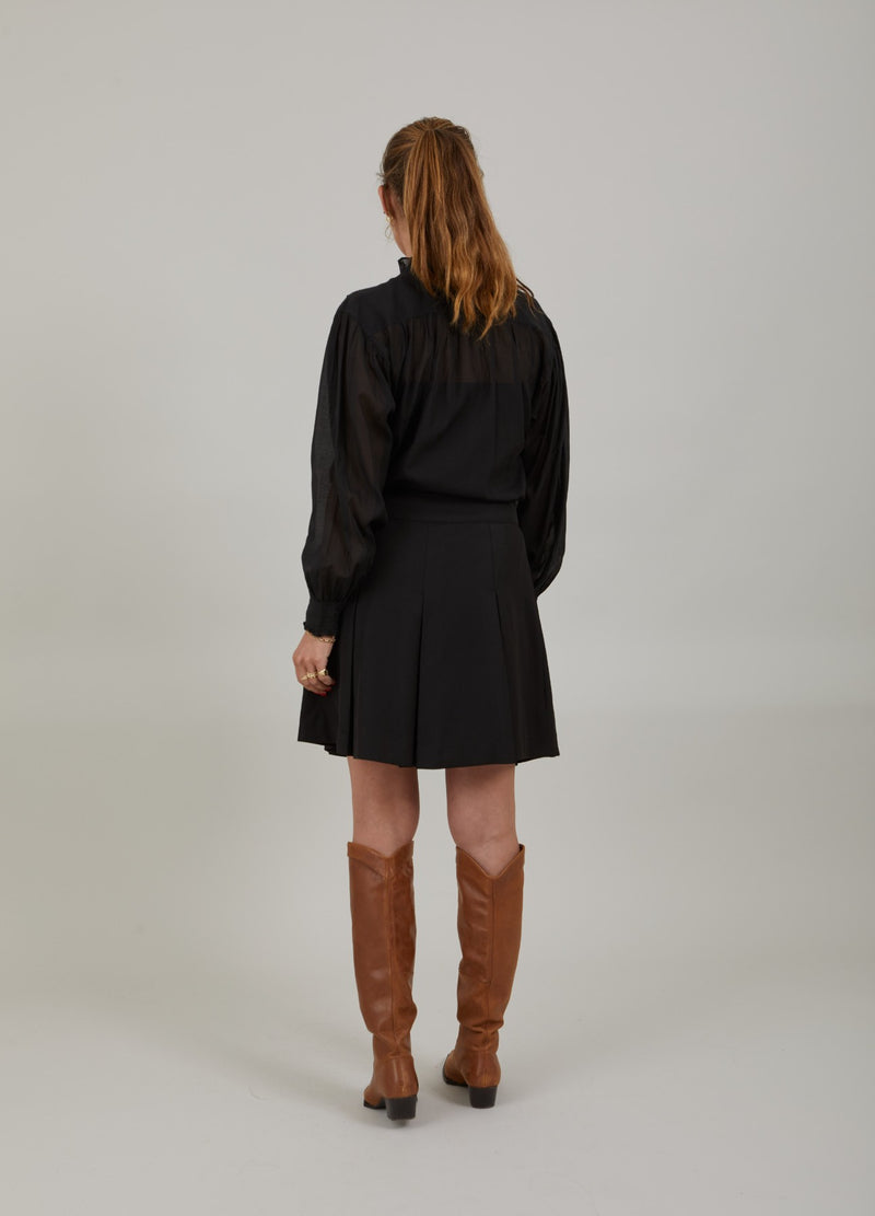 Coster Copenhagen  PLISSEE MINIROCK  Skirt Black - 100