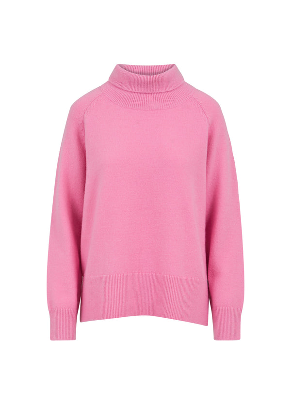 Coster Copenhagen PULLOVER MIT HOHEM HALSAUSSCHNITT Knitwear Candy pink - 662
