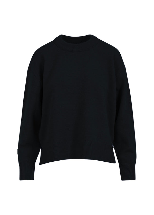 Coster Copenhagen PULLOVER MIT RUNDEM AUSSCHNITT - BEQUEMER STRICK Knitwear Black - 100