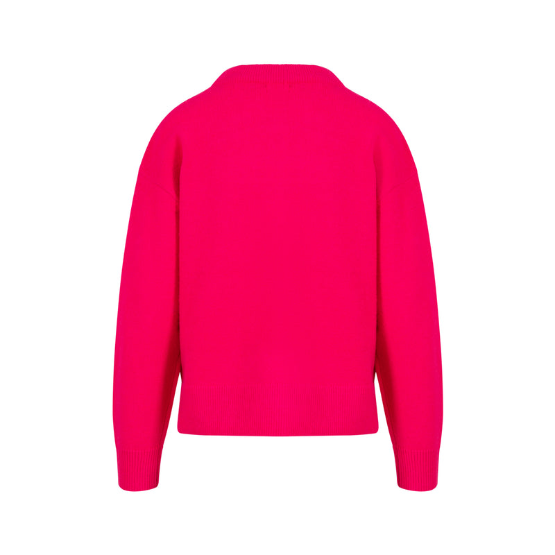 Coster Copenhagen PULLOVER MIT RUNDEM AUSSCHNITT - GEMÜTLICH Knitwear Hot pink - 683