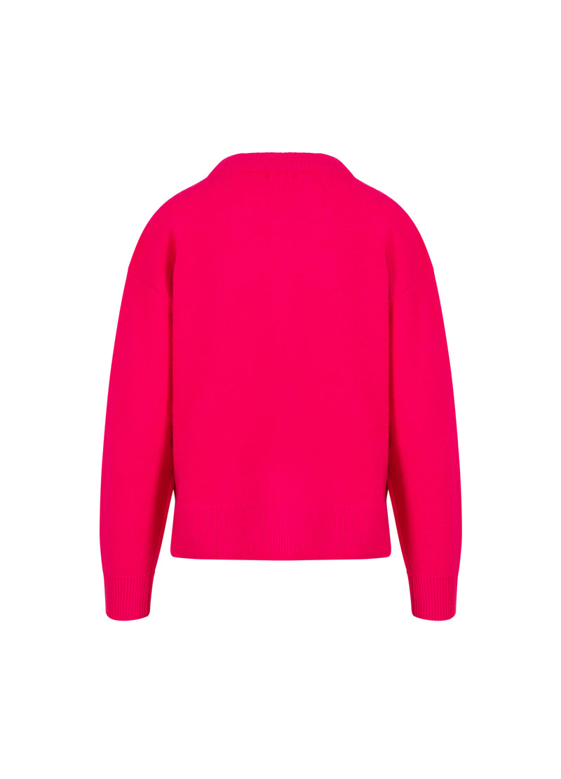 Coster Copenhagen PULLOVER MIT RUNDEM AUSSCHNITT - GEMÜTLICH Knitwear Hot pink - 683