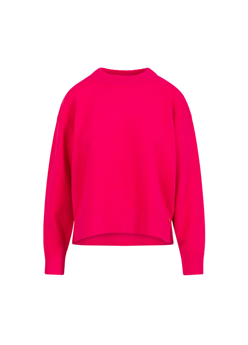 Coster Copenhagen PULLOVER MIT RUNDEM AUSSCHNITT - GEMÜTLICH Knitwear Hot pink - 683