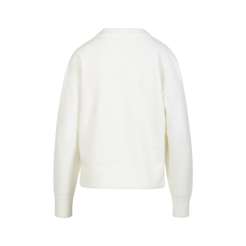 Coster Copenhagen PULLOVER MIT RUNDEM AUSSCHNITT - GEMÜTLICH Knitwear White - 200