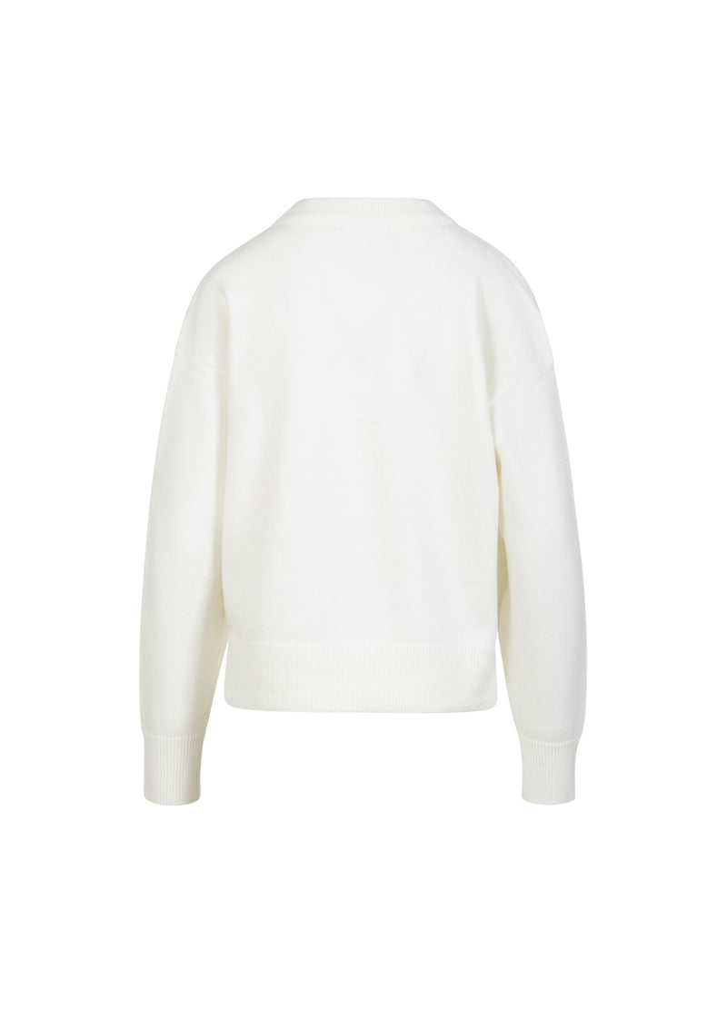 Coster Copenhagen PULLOVER MIT RUNDEM AUSSCHNITT - GEMÜTLICH Knitwear White - 200