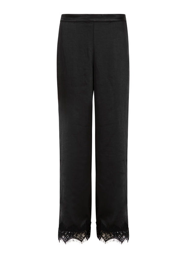 Coster Copenhagen Pants with lace detail Pants Black - 100