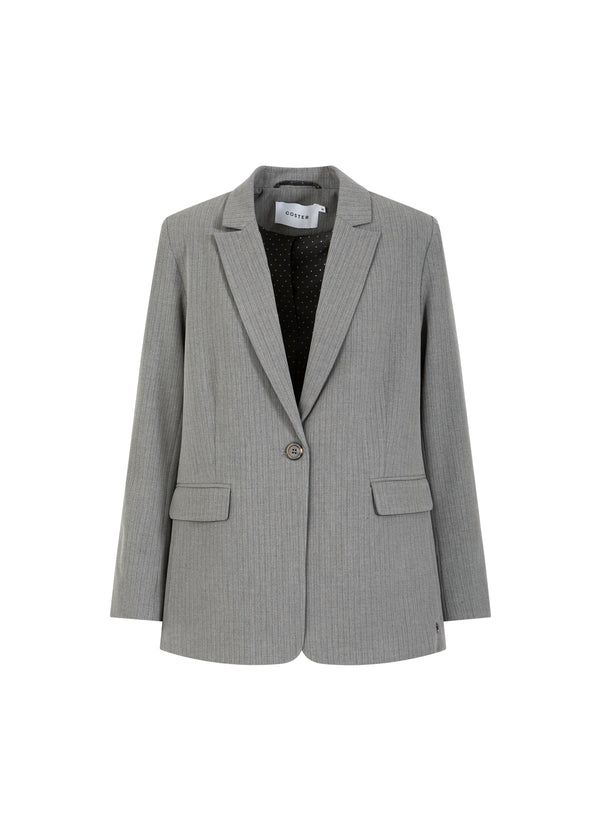 Coster Copenhagen RELAXED BLAZER Blazer Mist grey pin stripe - 175