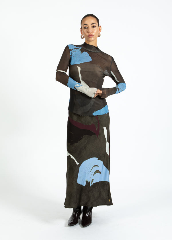 Coster Copenhagen ROCK IM SCHATTEN GRAFIKDRUCK Skirt Shadow graphic print - 955