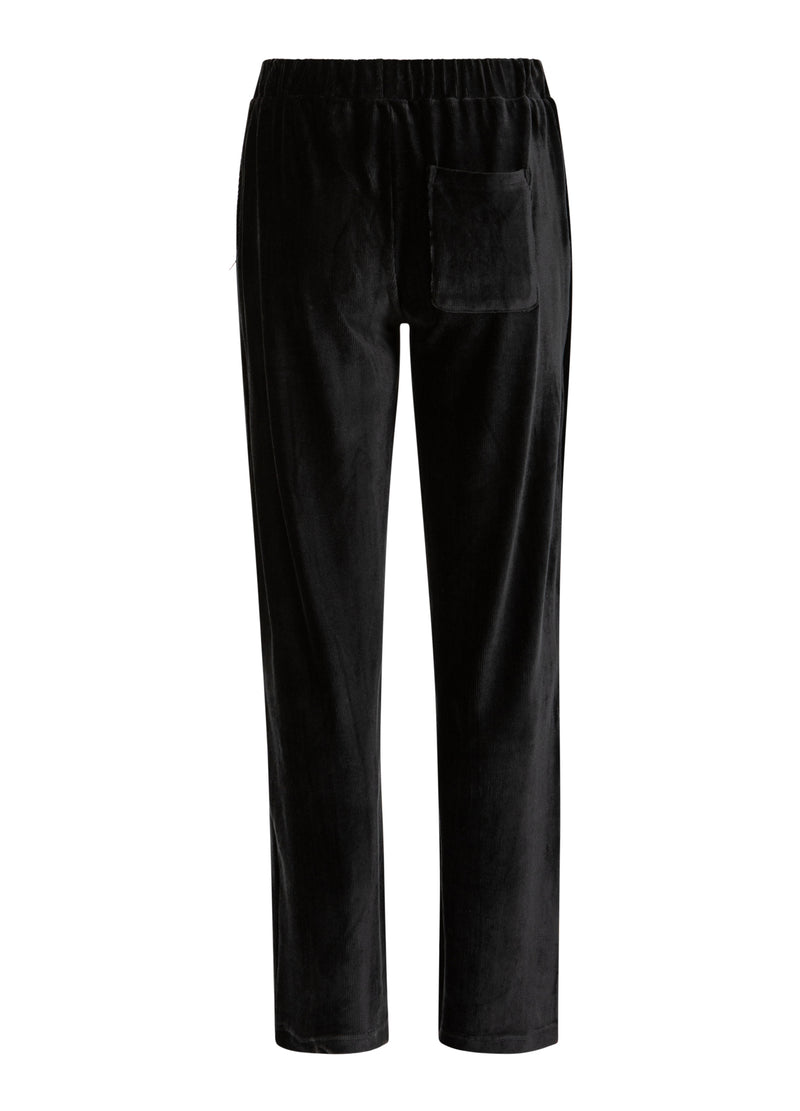 Coster Copenhagen SAMTHOSE - SILLE FIT Pants Black - 100