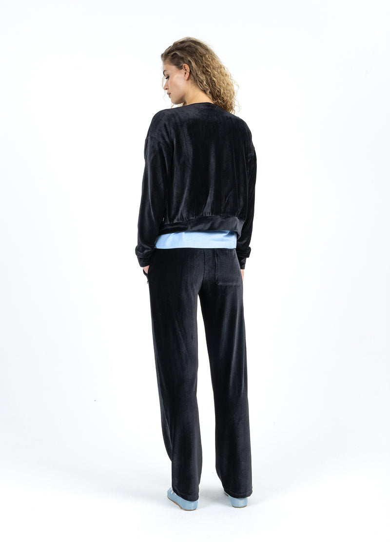 Coster Copenhagen SAMTHOSE - SILLE FIT Pants Black - 100