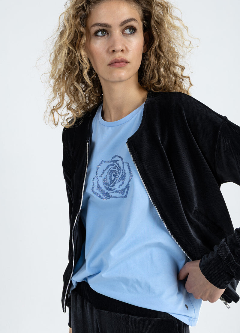 Coster Copenhagen SAMT REIßVERSCHLUSS PUFFER Shirt/Blouse Black - 100