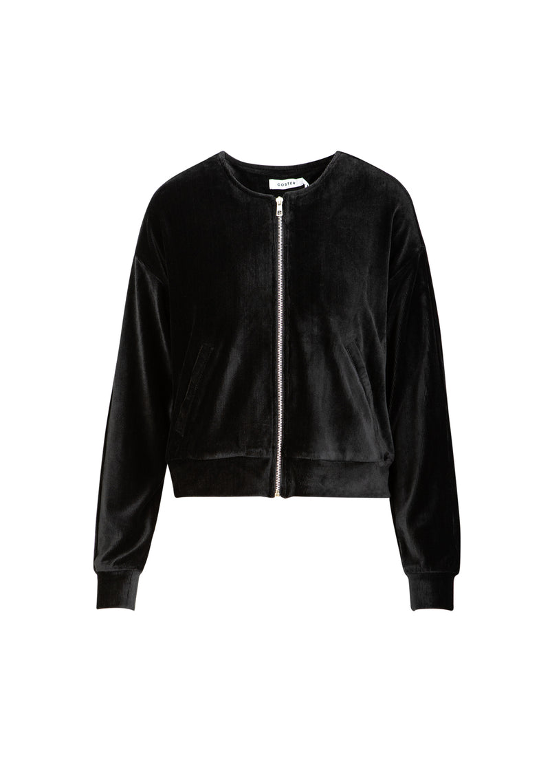 Coster Copenhagen SAMT REIßVERSCHLUSS PUFFER Shirt/Blouse Black - 100