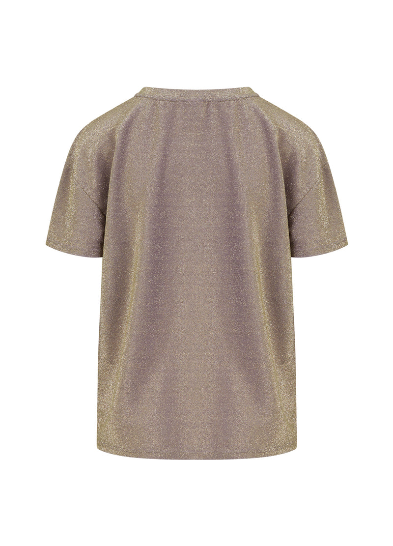 Coster Copenhagen  SCHIMMER T-SHIRT Top - Short sleeve Brown shimmer - 338