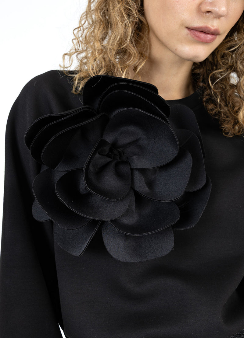 Coster Copenhagen SCHWITZEN MIT SCUBA ROSE Shirt/Blouse Black - 100