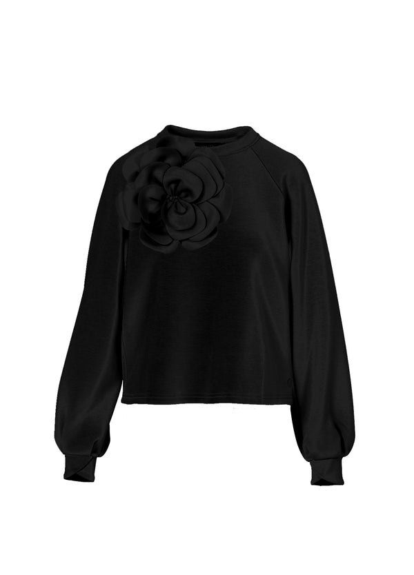 Coster Copenhagen SCHWITZEN MIT SCUBA ROSE Shirt/Blouse Black - 100