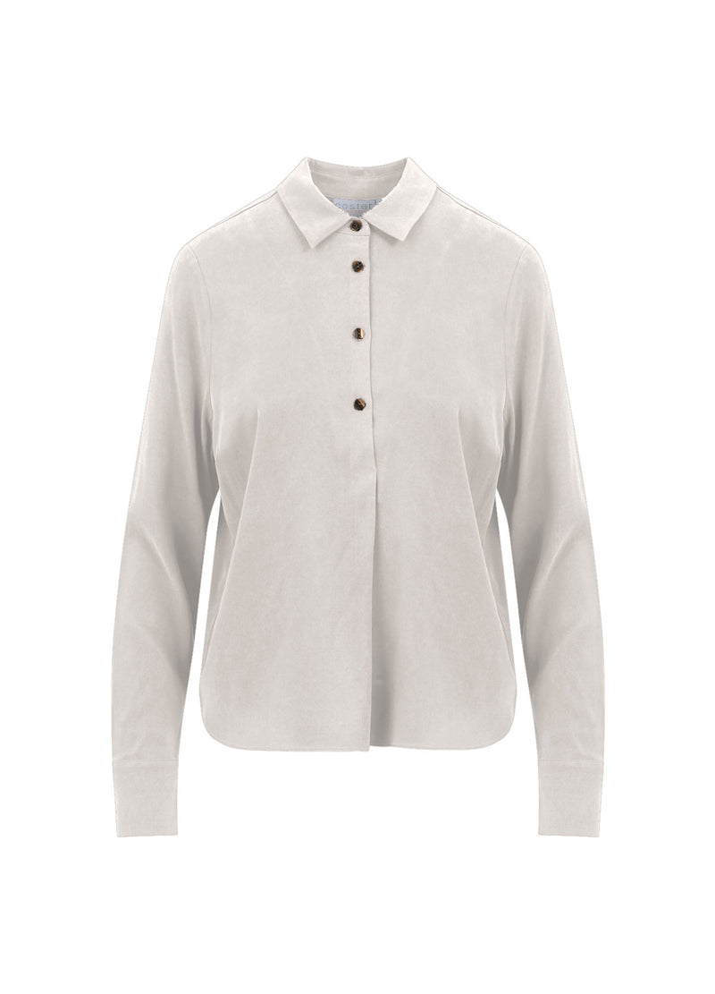 Coster Copenhagen SHIRT AUS CUPRO STRETCH Shirt/Blouse Off white - 201