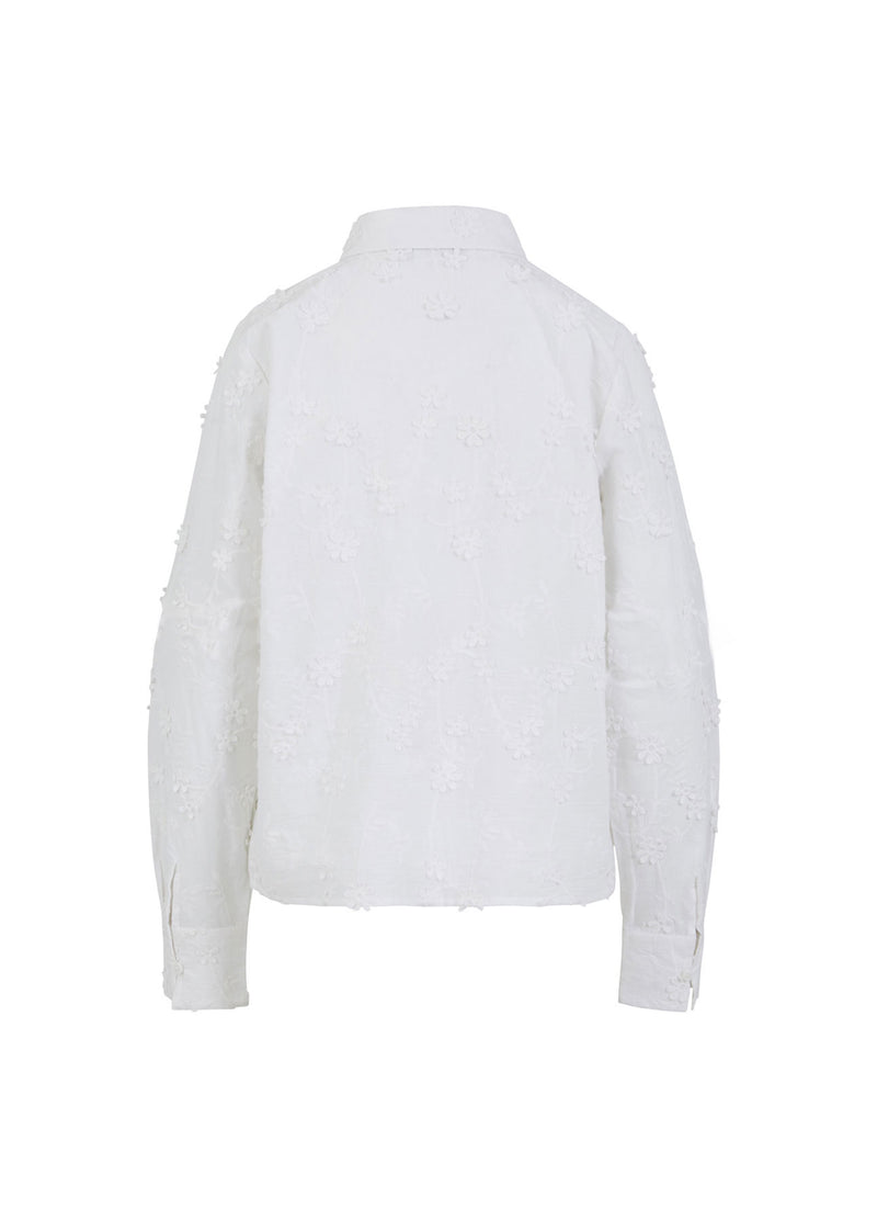 Coster Copenhagen  SHIRT MIT 3D-SPITZE Shirt/Blouse White - 200
