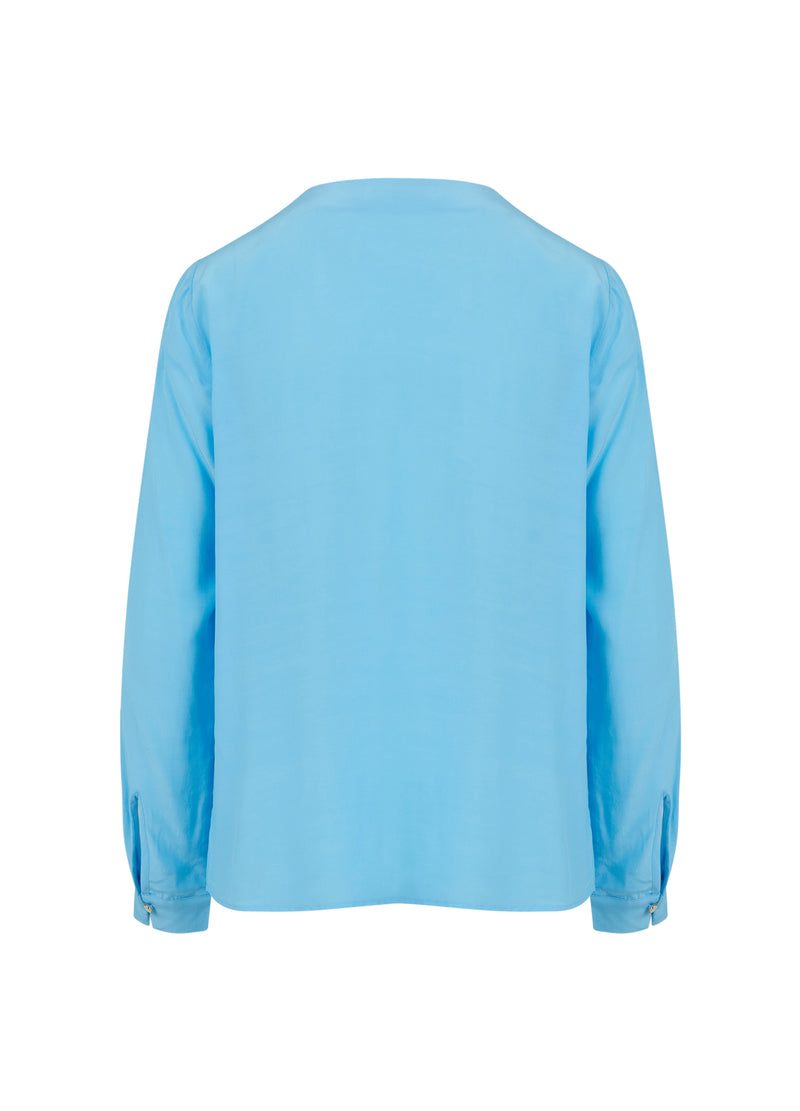 Coster Copenhagen  SHIRT MIT RAFFUNGEN  Shirt/Blouse Coastal blue - 569