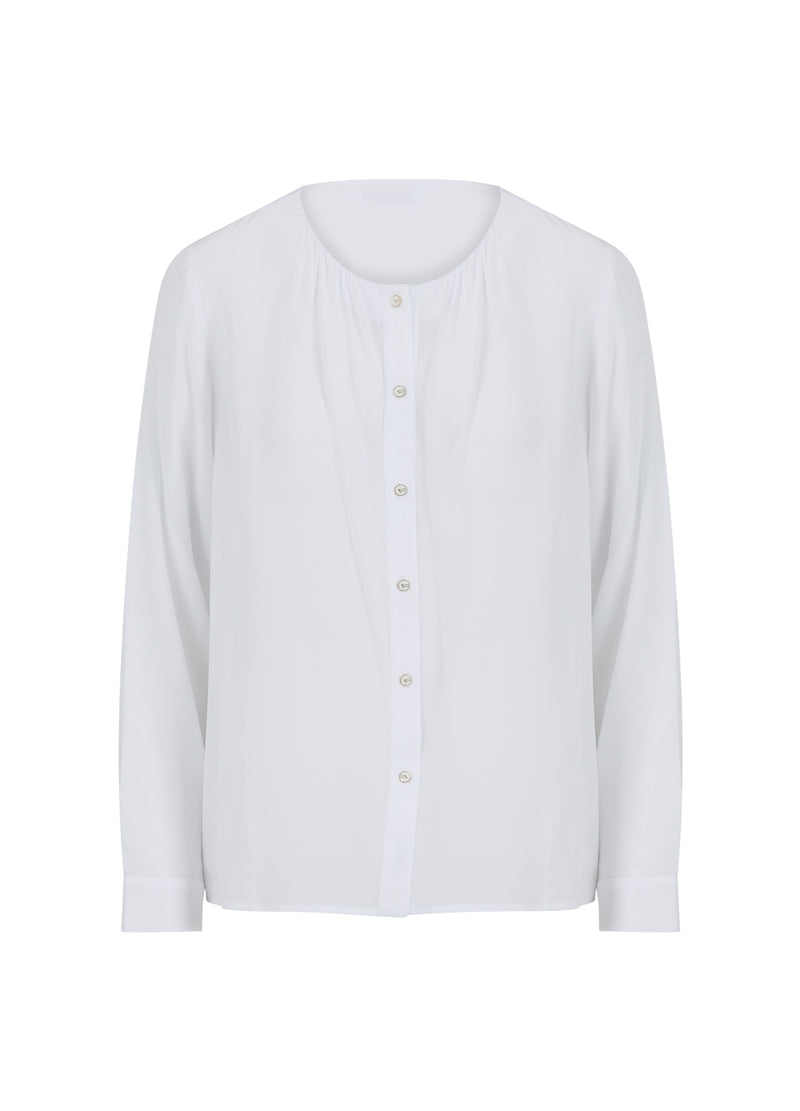 Coster Copenhagen  SHIRT MIT RAFFUNGEN  Shirt/Blouse White - 200