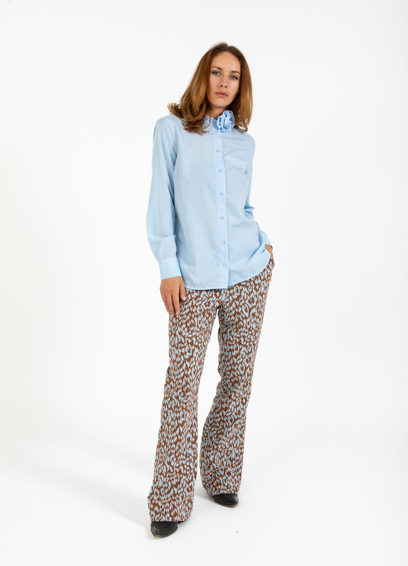 Coster Copenhagen SHIRT MIT ROSENKETTE Shirt/Blouse Arctic blue - 553