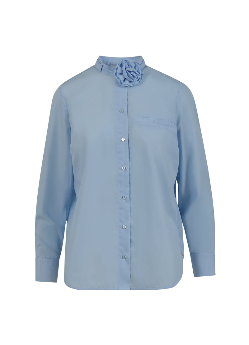 Coster Copenhagen SHIRT MIT ROSENKETTE Shirt/Blouse Arctic blue - 553