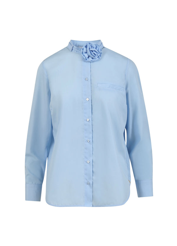 Coster Copenhagen SHIRT MIT ROSENKETTE Shirt/Blouse Arctic blue - 553