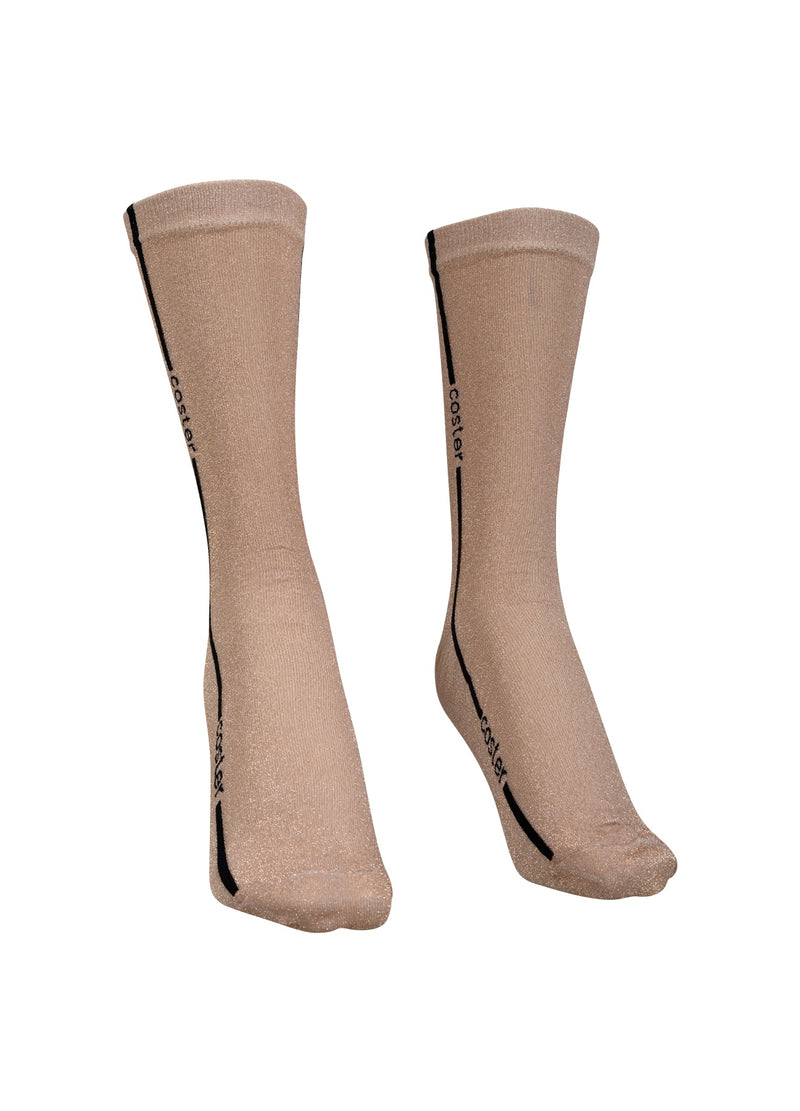 Coster Copenhagen SOCKEN MIT GLITZER Accessories Glitter creme - 268