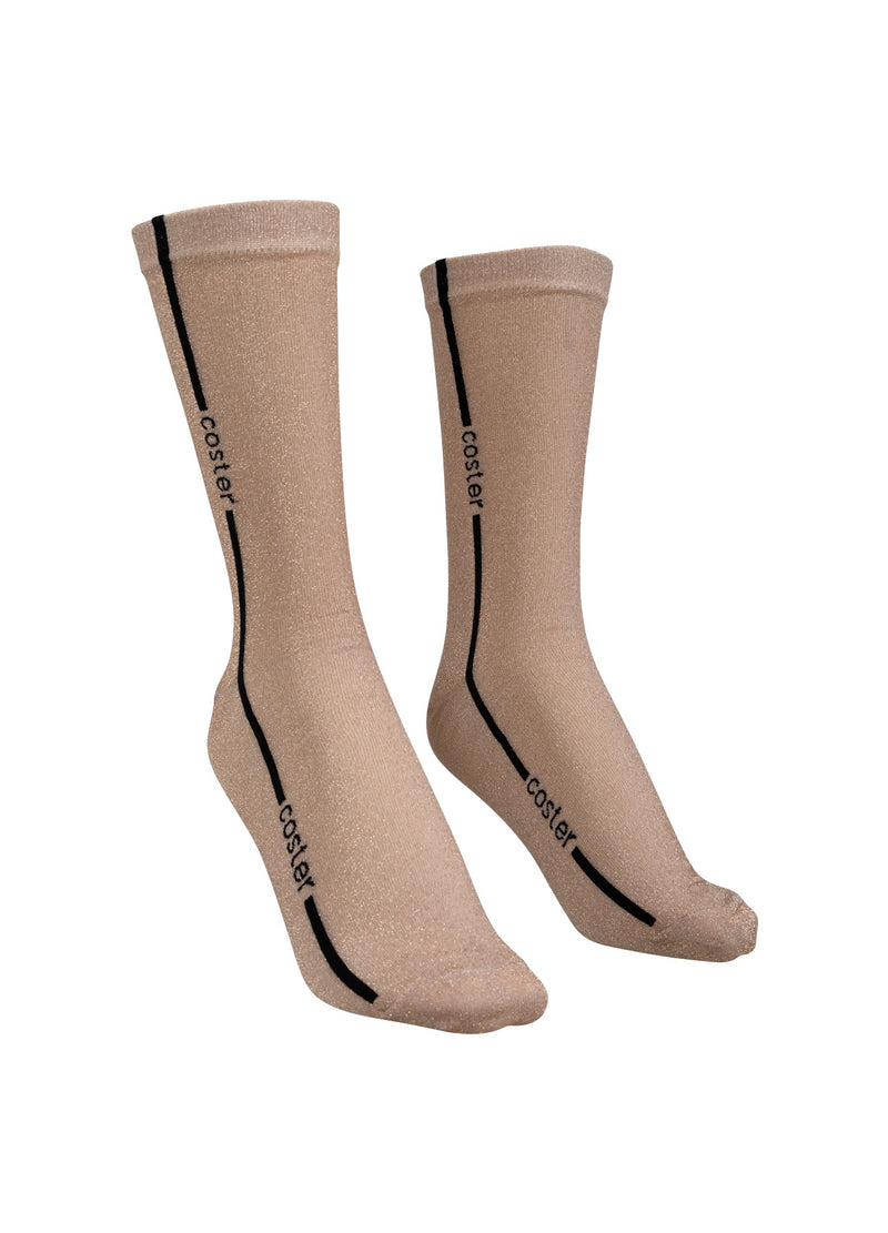 Coster Copenhagen SOCKEN MIT GLITZER Accessories Glitter creme - 268