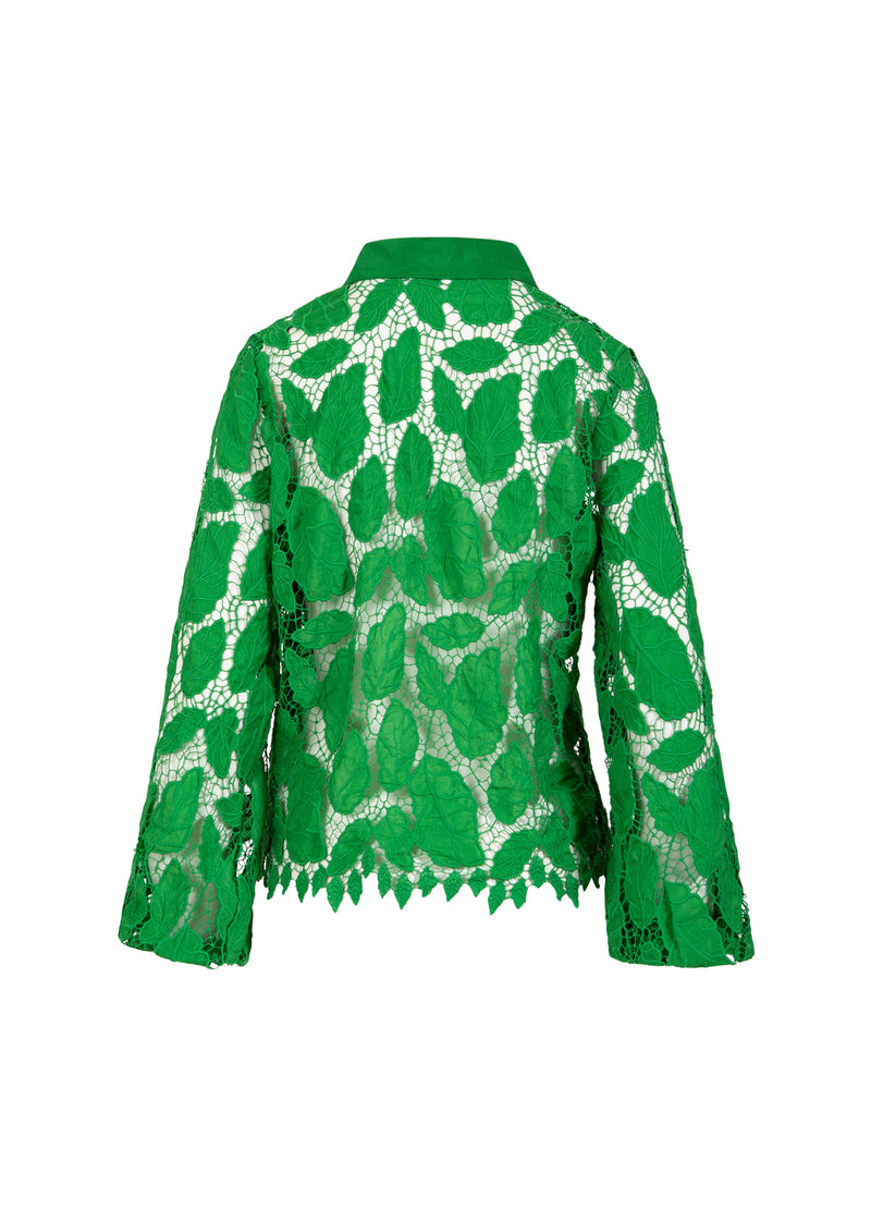 Coster Copenhagen SPITZENBLUSE Shirt/Blouse Lush green - 444