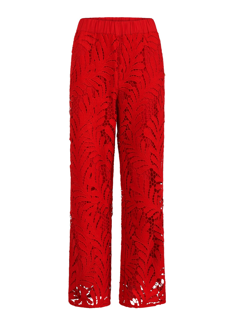 Coster Copenhagen SPITZENHOSE Pants Scarlet red - 618