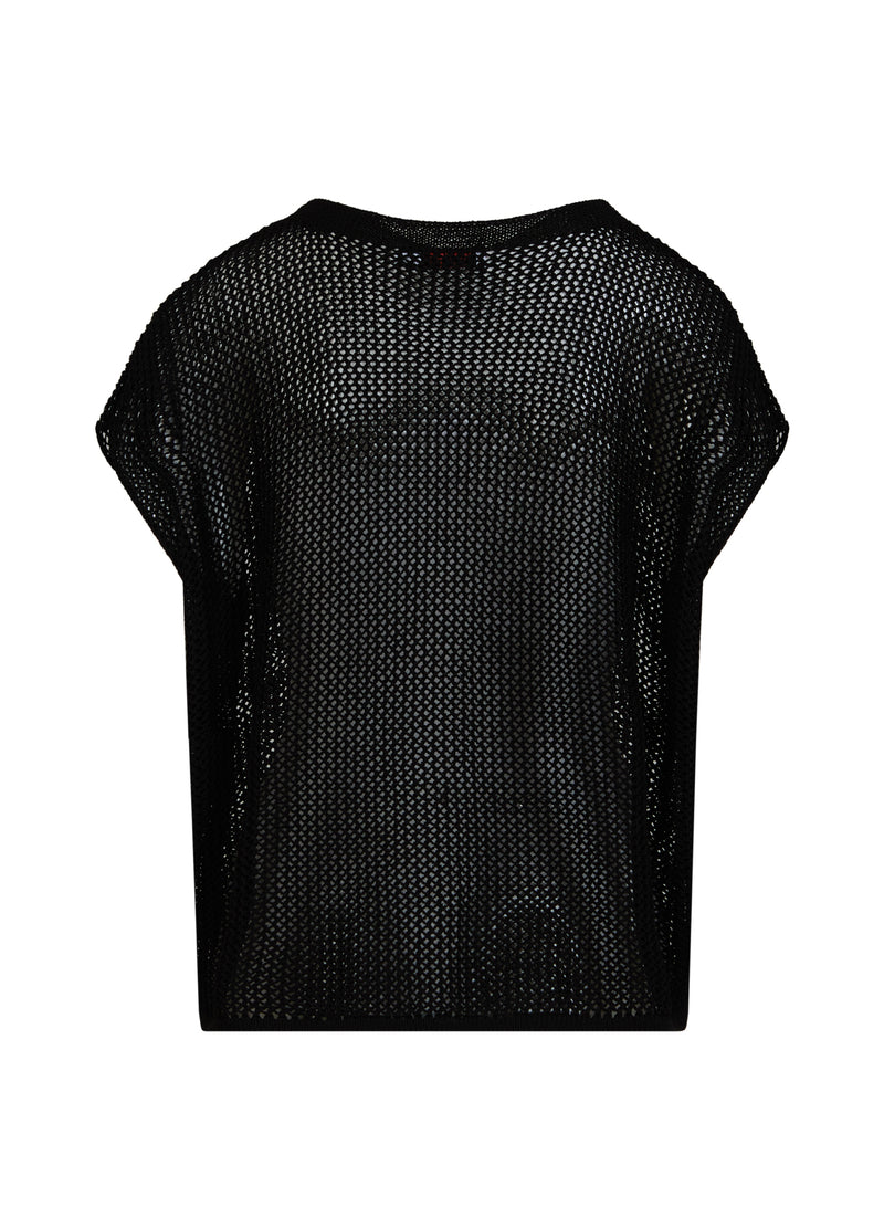 Coster Copenhagen STRICK-T-SHIRT Knitwear Black - 100
