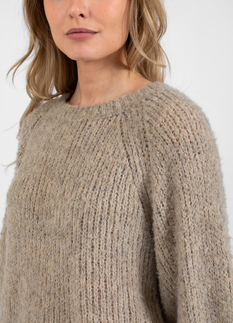 Coster Copenhagen STRICKEN MIT BALLONÄRMELN Knitwear Pale sand - 885