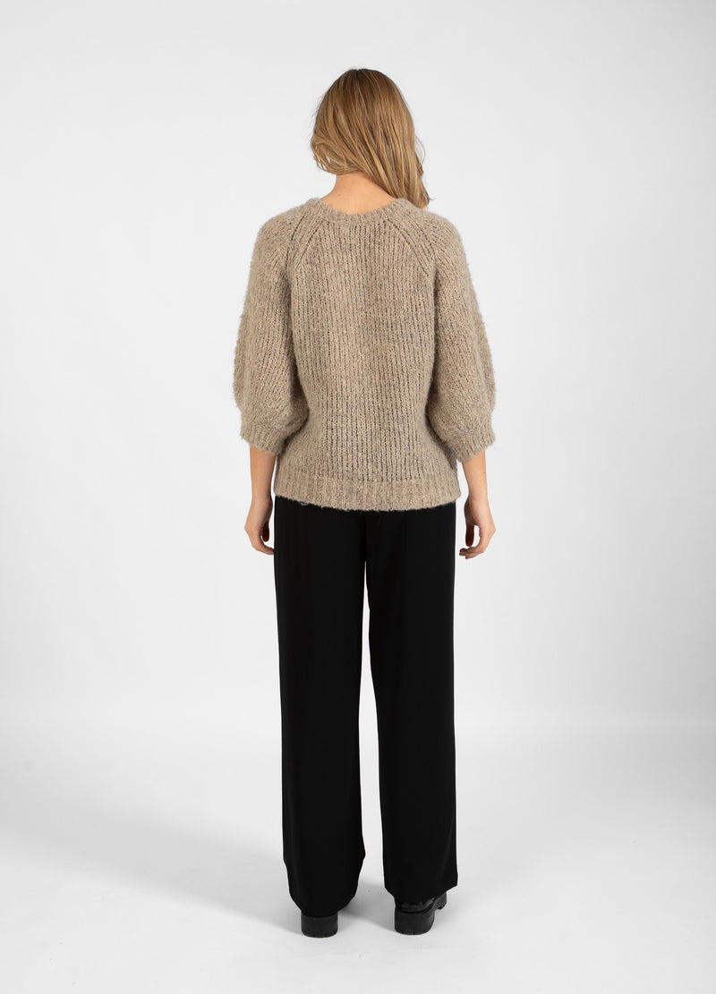 Coster Copenhagen STRICKEN MIT BALLONÄRMELN Knitwear Pale sand - 885