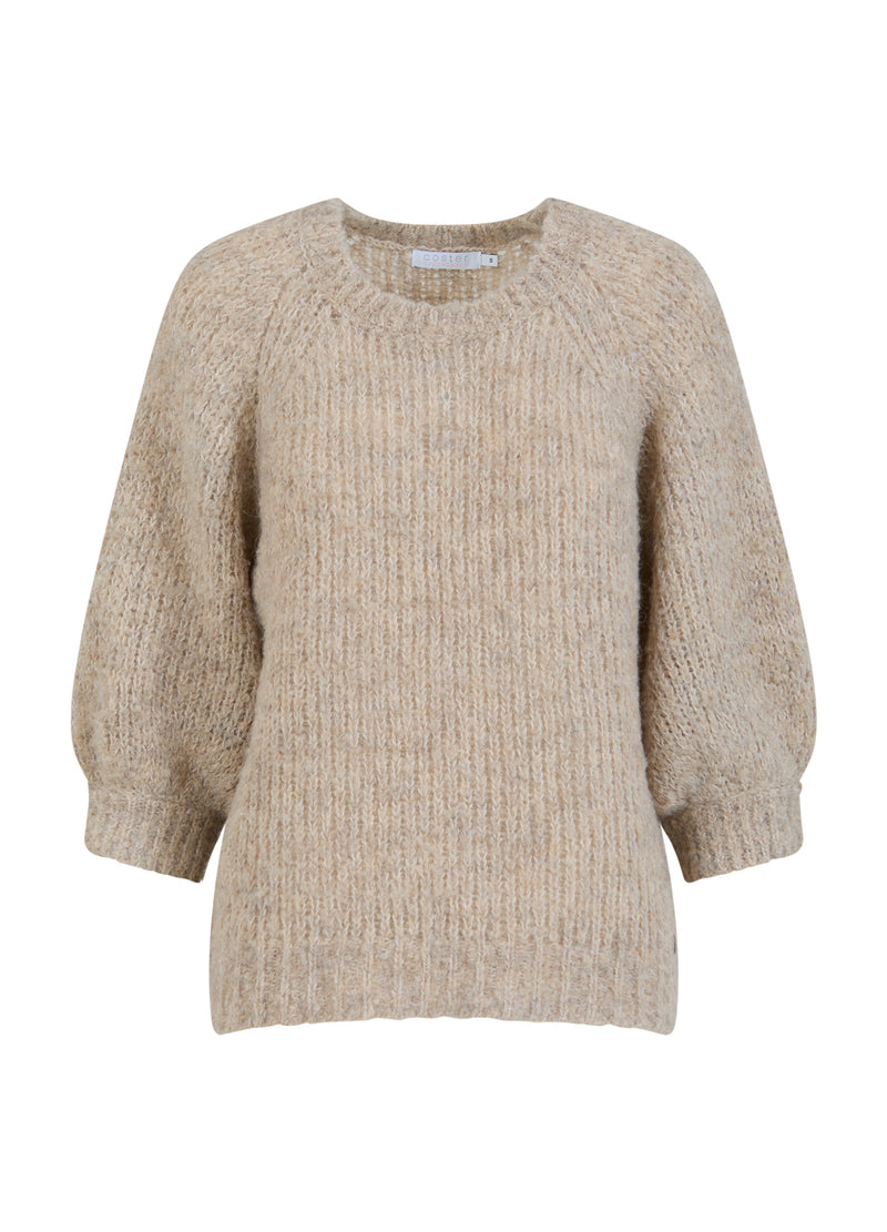 Coster Copenhagen STRICKEN MIT BALLONÄRMELN Knitwear Pale sand - 885