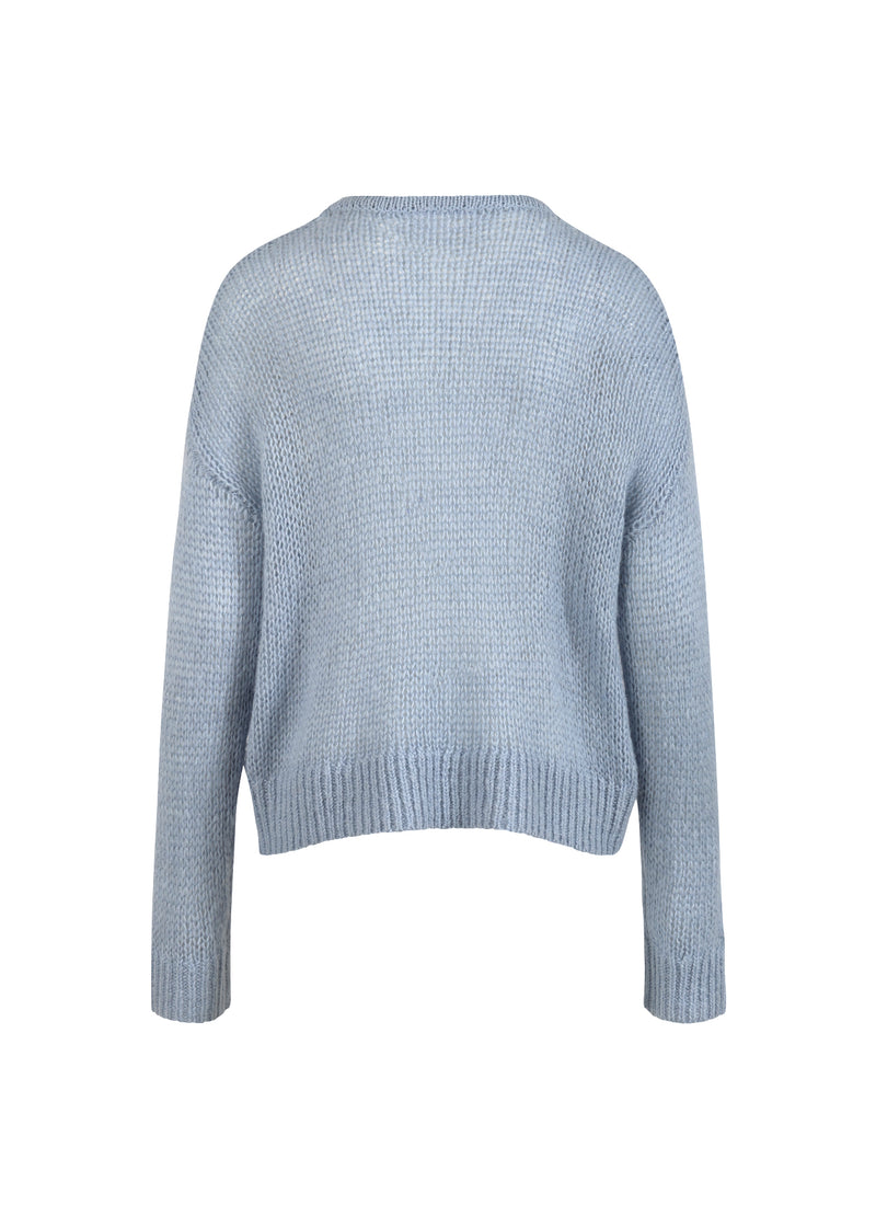 Coster Copenhagen STRICKEN MIT COSTER EMBLEM Knitwear Ice blue - 544