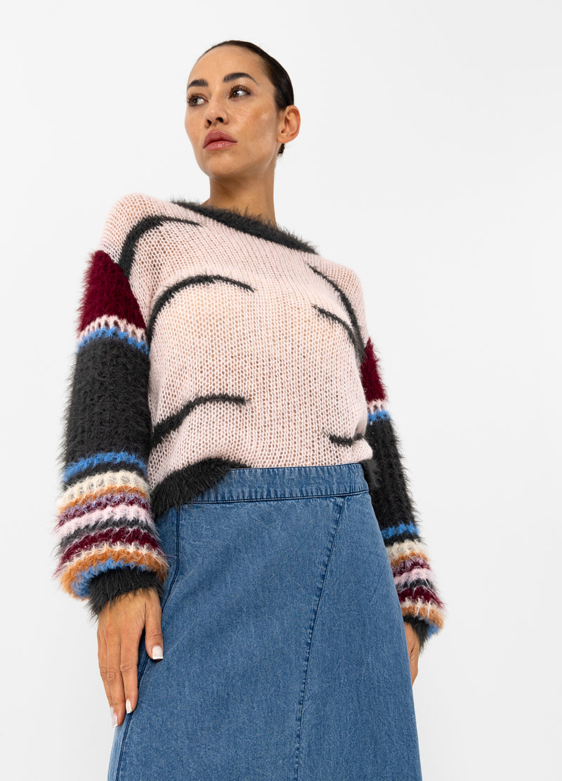 Coster Copenhagen STRICKEN MIT HÄKELÄRMELN Knitwear Mix - 999