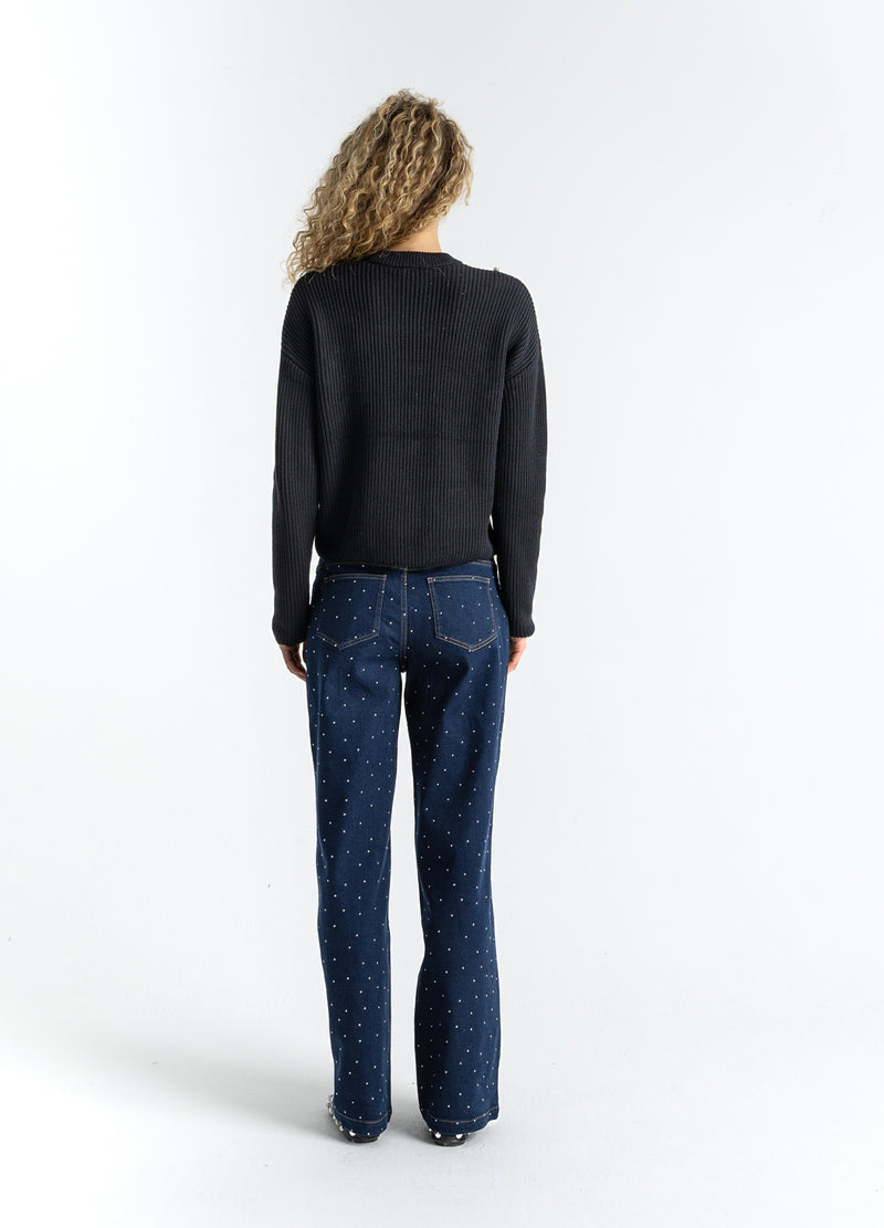 Coster Copenhagen STRICKEN MIT SILBERPERLEN Knitwear Black - 100