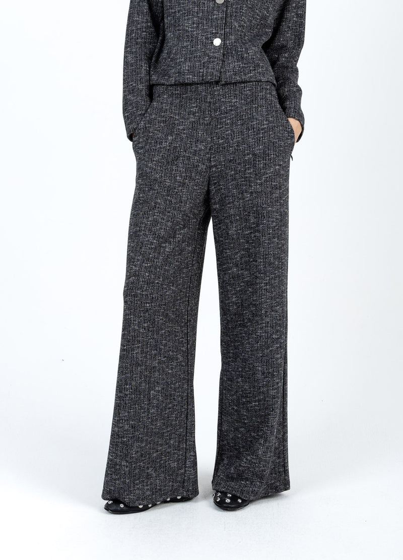 Coster Copenhagen STRICKHOSE Knitwear Black/grey mix - 106