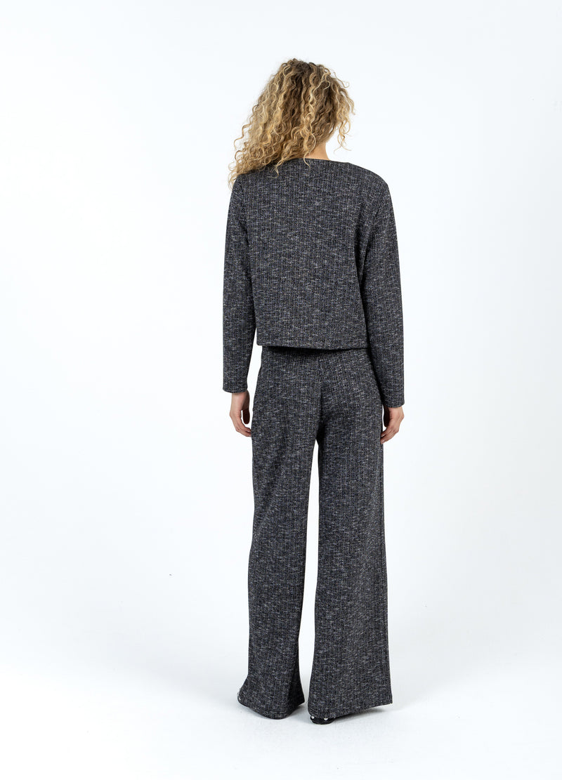 Coster Copenhagen STRICKJACKE MIT KNÖPFEN Knitwear Black/grey mix - 106