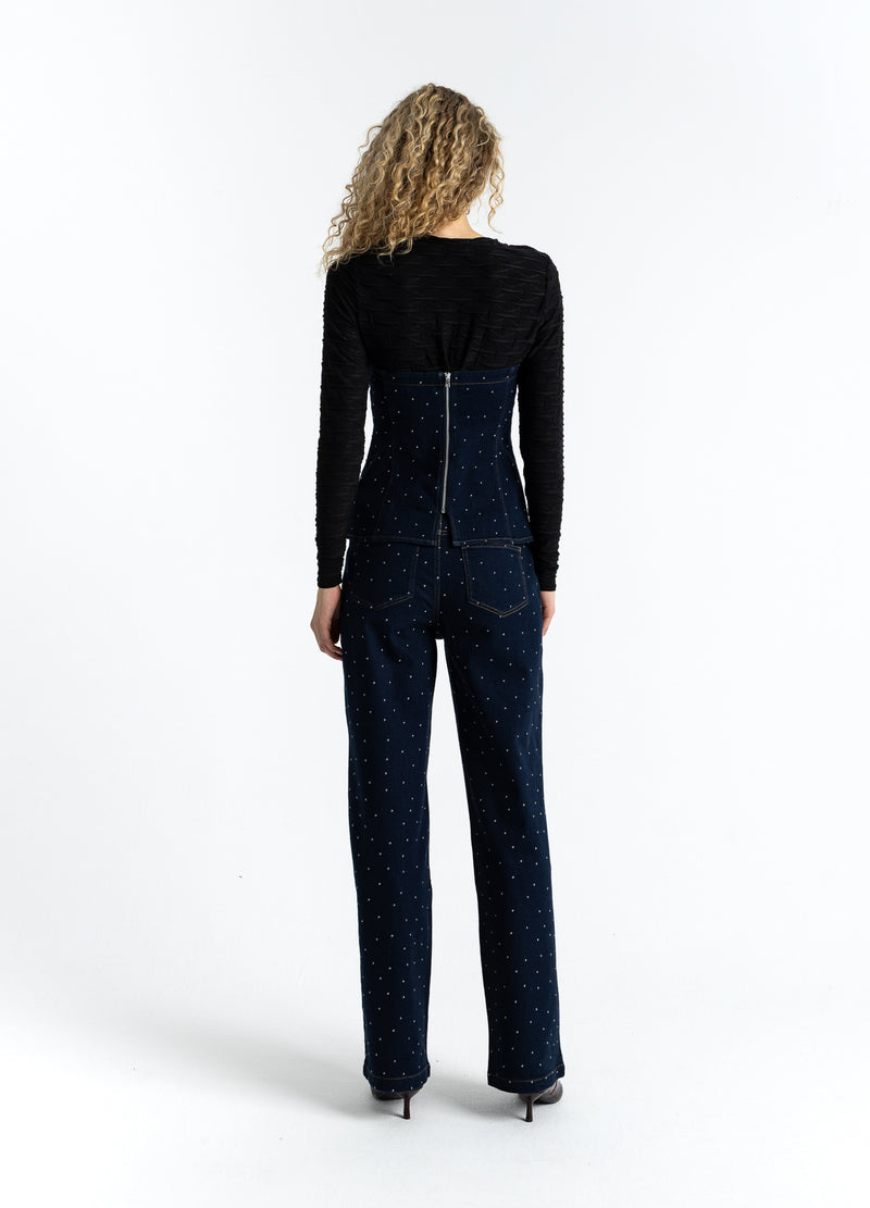 Coster Copenhagen STRUKTURBLUSE Shirt/Blouse Black - 100