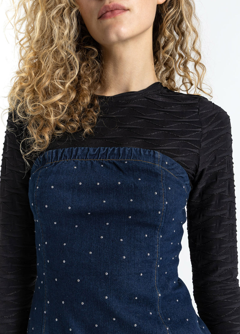 Coster Copenhagen STRUKTURBLUSE Shirt/Blouse Black - 100