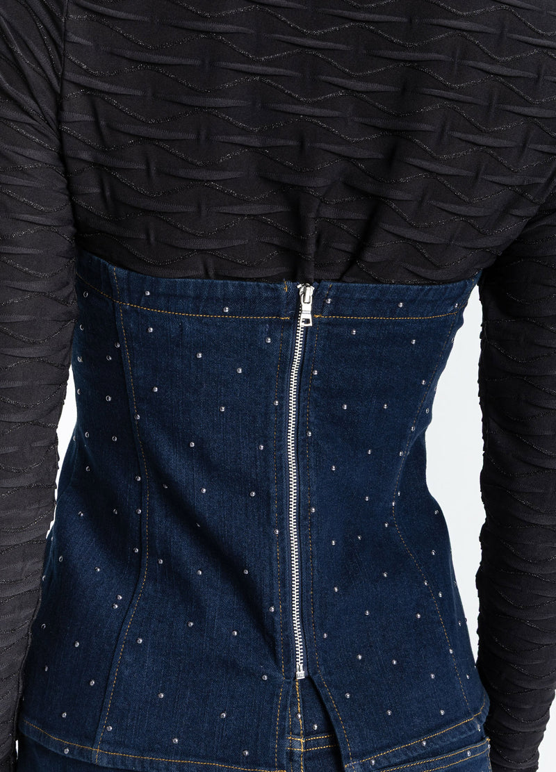 Coster Copenhagen STRUKTURBLUSE Shirt/Blouse Black - 100